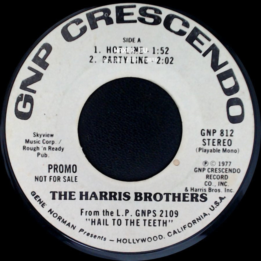 The Harris Brothers / The Harris Brothers And Joyce Durand - Unknown Title A / Unknown Title B side A