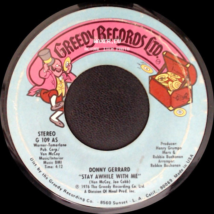 Donny Gerrard - Peace For Us All / Stay Awhile With Me side B