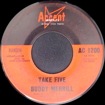 Buddy Merrill - Take Five / Holiday For Guitars side A