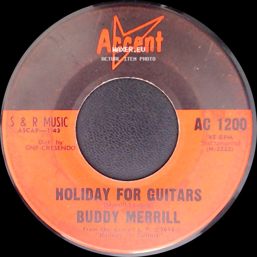 Buddy Merrill - Take Five / Holiday For Guitars side B