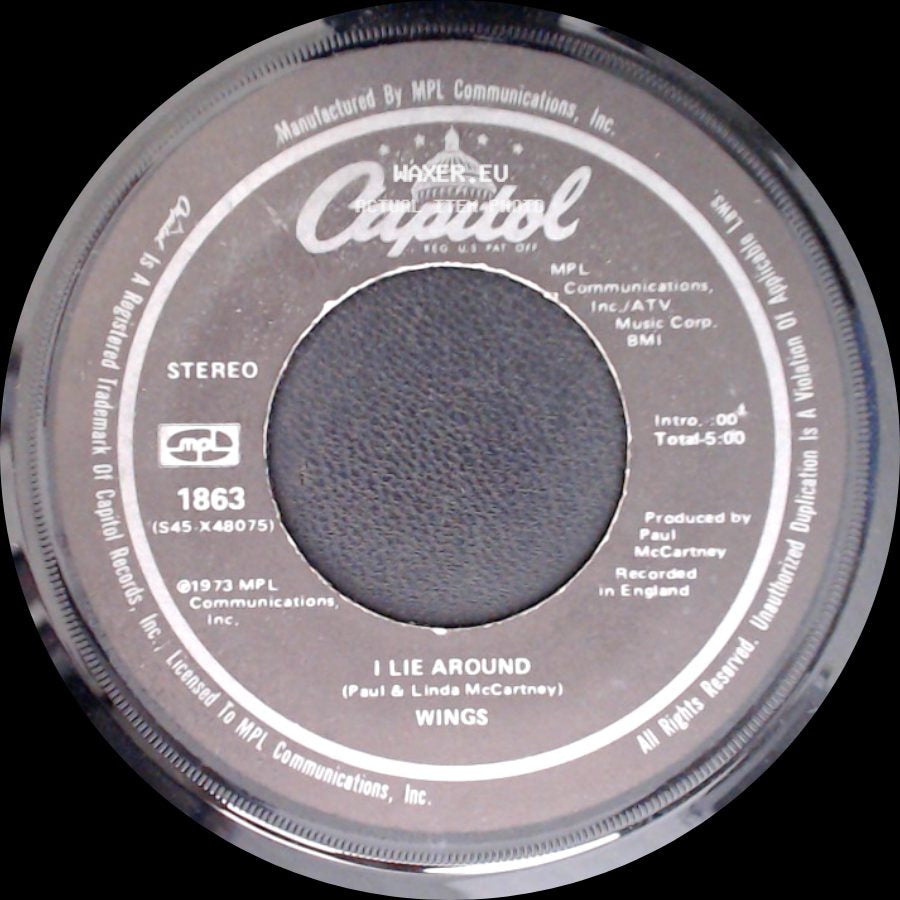 Wings - I Lie Around / Live And Let Die side A