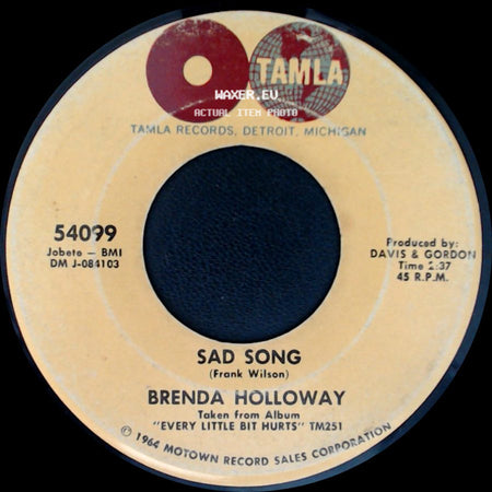 Brenda Holloway - Sad Song / I'll Always Love You side A