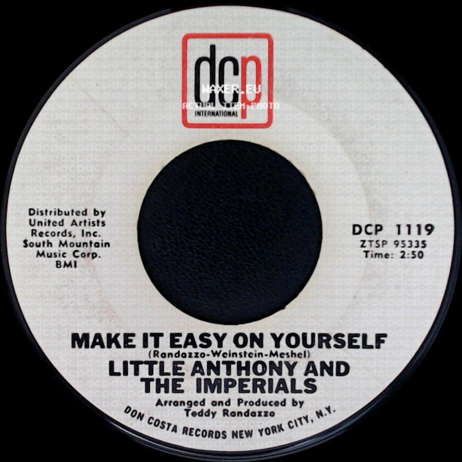 Little Anthony And The Imperials - Make It Easy On Yourself / Goin' Out Of My Head side A