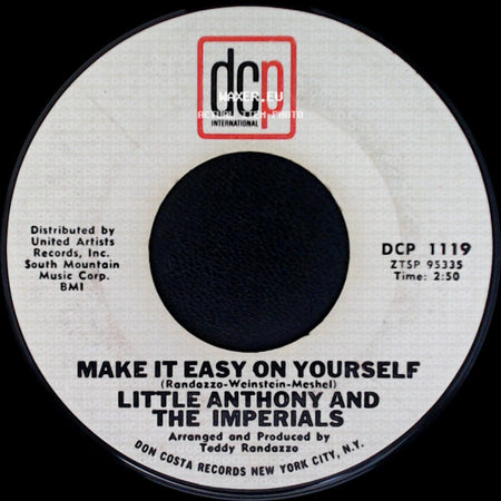 Little Anthony And The Imperials - Make It Easy On Yourself / Goin' Out Of My Head side A