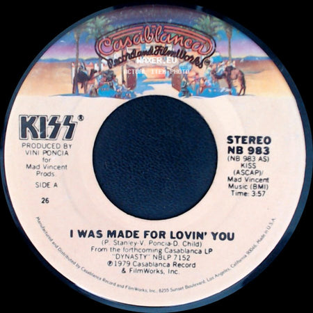 Kiss - I Was Made For Lovin' You / Hard Times side A