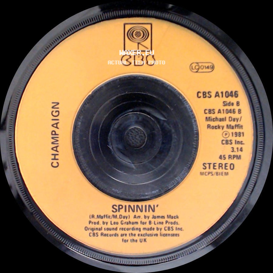 Champaign - How 'bout Us / Spinnin' side B