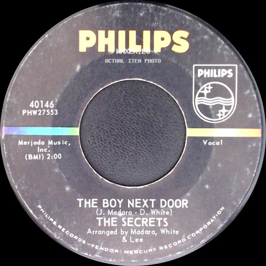 The Secrets - Learnin' To Forget / The Boy Next Door side B