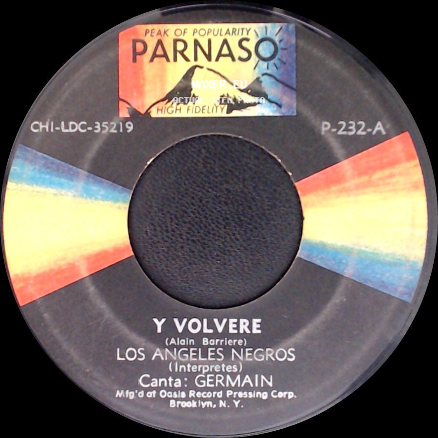 Los Angeles Negros - Como Quisiera Decirte / Y Volvere side B