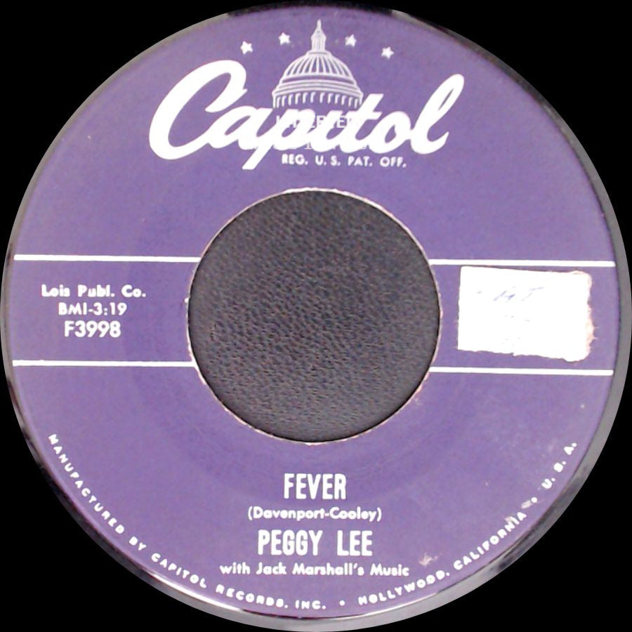 Peggy Lee - You Don't Know / Fever side B