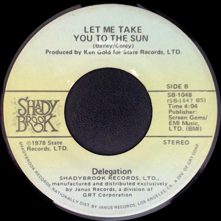 Delegation - Oh Honey / Let Me Take You To The Sun side B