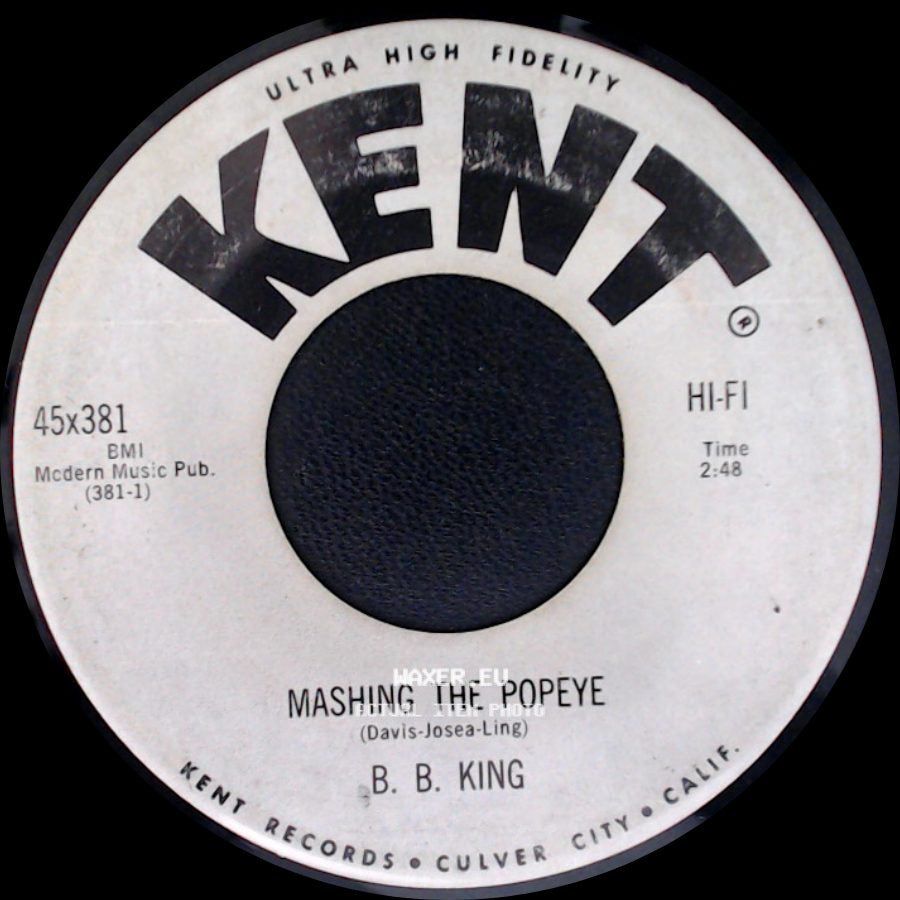 B. B. King - Mashing The Popeye / Tell Me Baby side A
