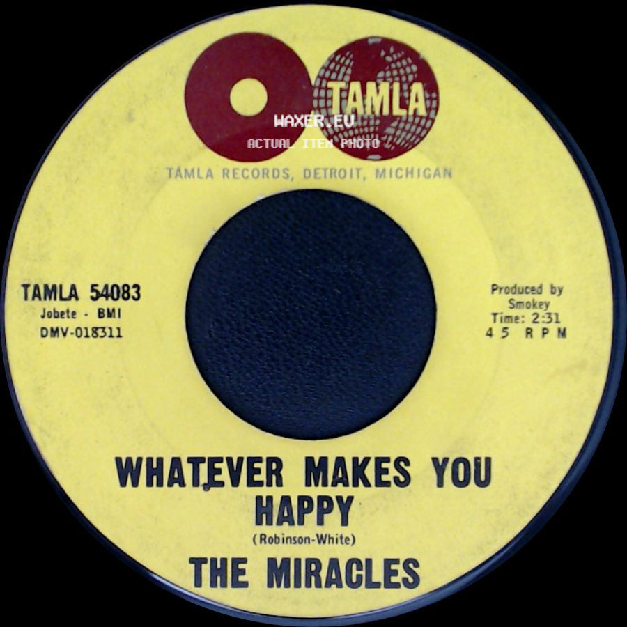 The Miracles - Mickey's Monkey / Whatever Makes You Happy side B