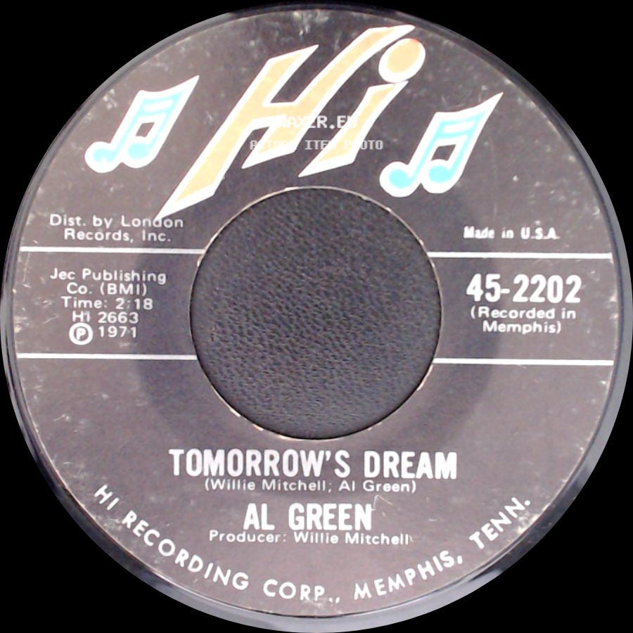 Al Green - Let's Stay Together / Tomorrow's Dream side B