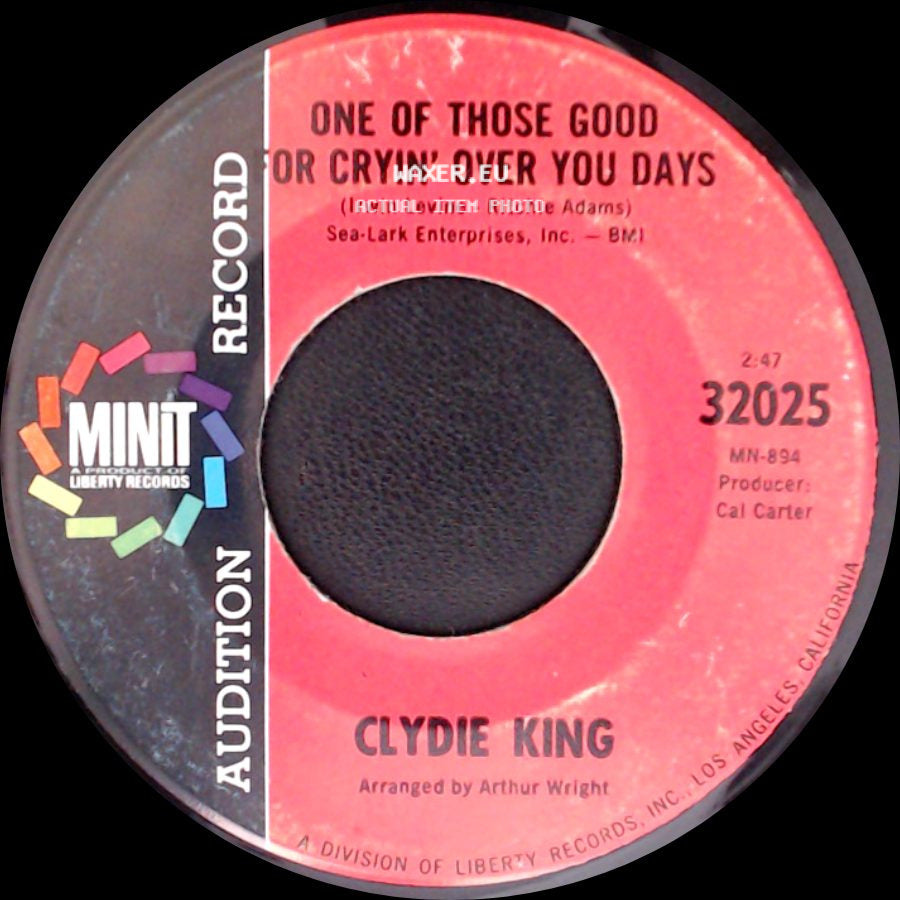 Clydie King - My Mistakes Of Yesterday / One Of Those Good Or Cryin' Over You Days side B