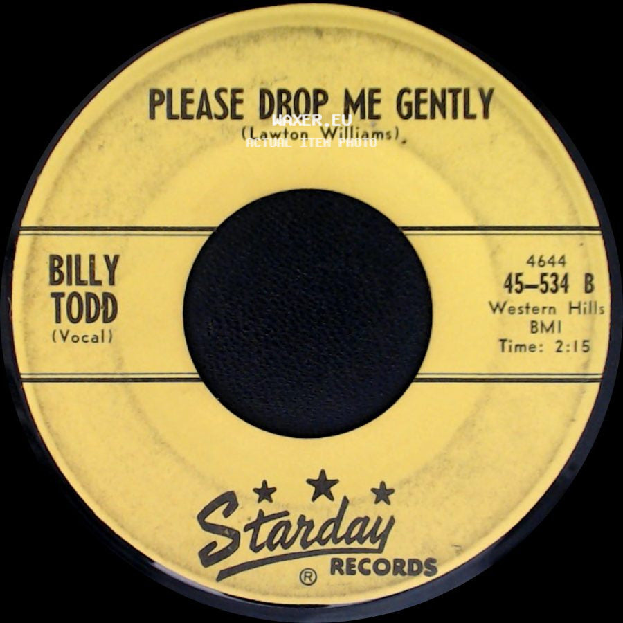 Billy Todd - Lonely Hearts / Please Drop Me Gently side B