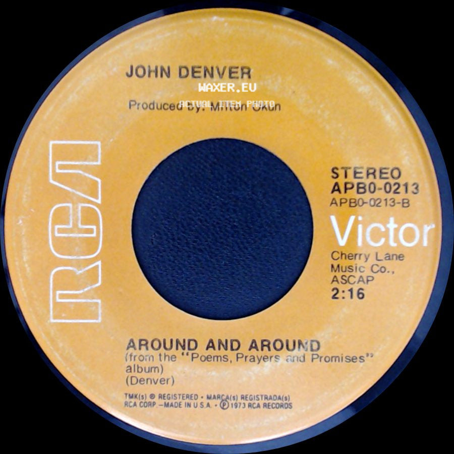 John Denver - Around And Around / Sunshine On My Shoulders side A