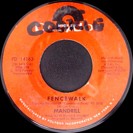 Mandrill - Hágalo / Fencewalk side B