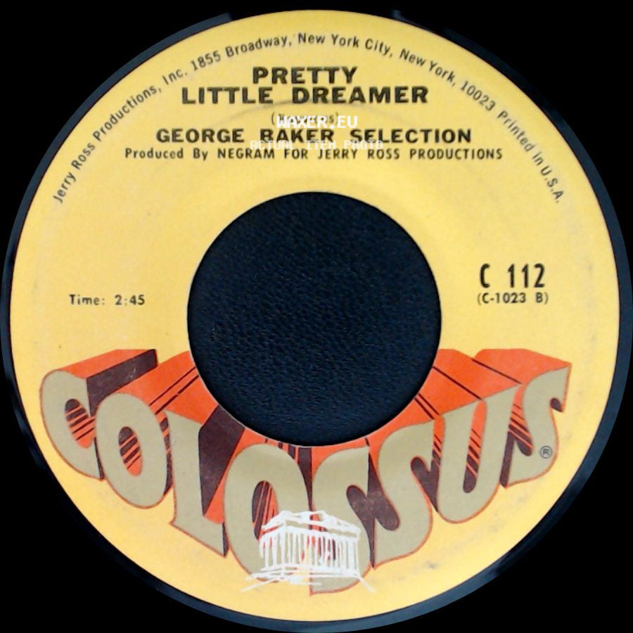 George Baker Selection - Little Green Bag / Pretty Little Dreamer side B