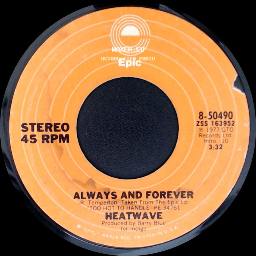 Heatwave - Super Soul Sister / Always And Forever side B