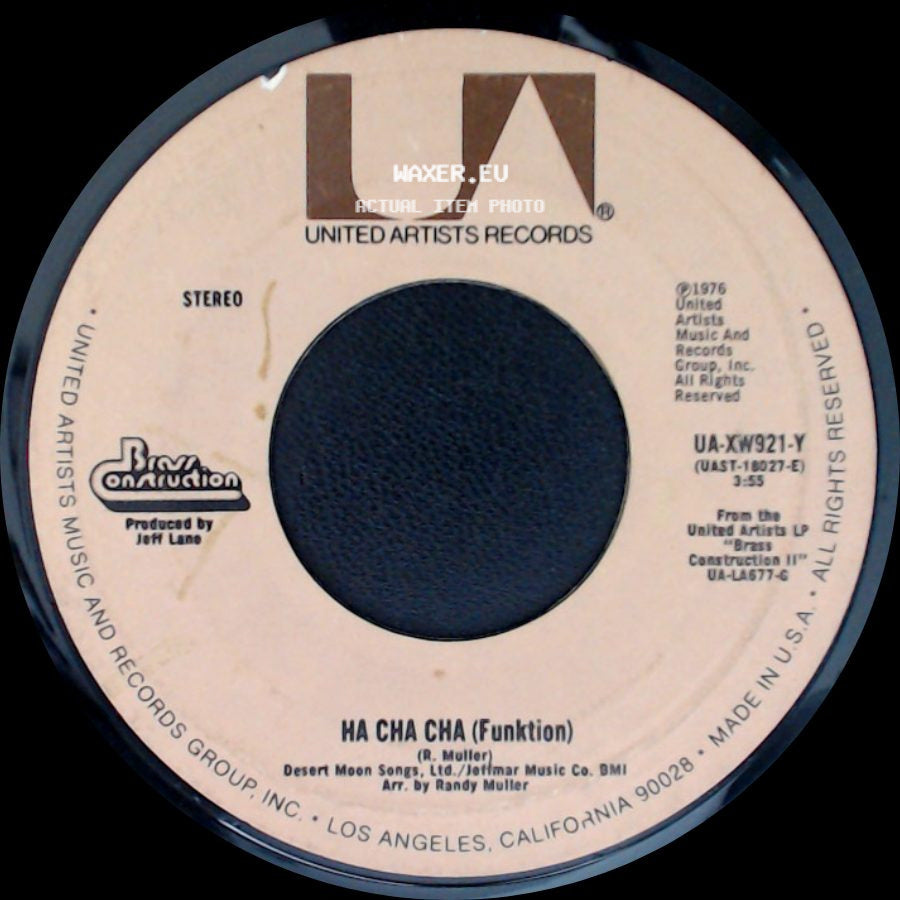 Brass Construction - Ha Cha Cha (Funktion) / Sambo (Conditions) side A