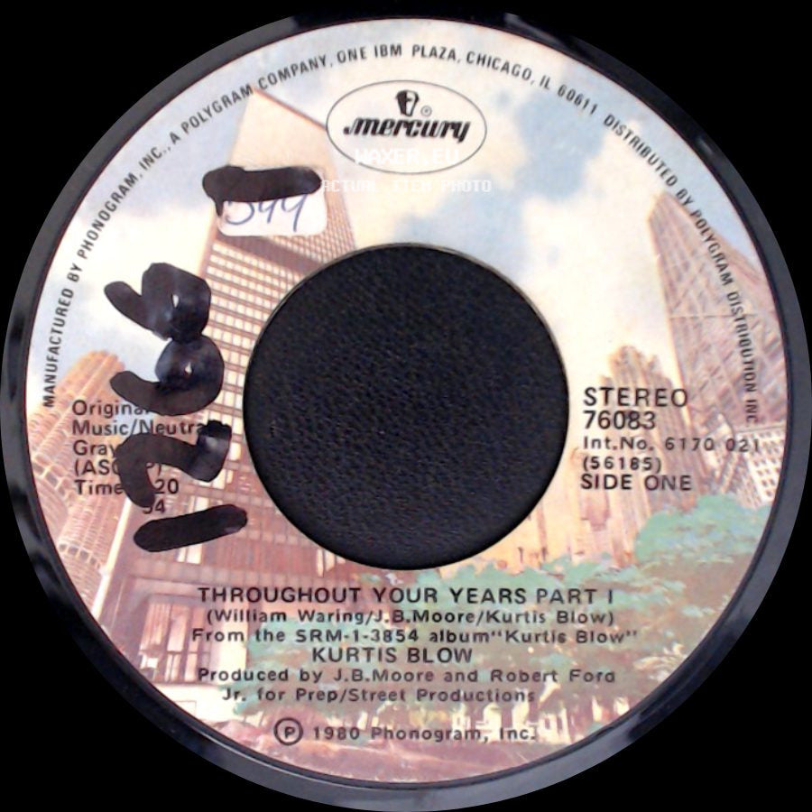 Kurtis Blow - Throughout Your Years Part I / Throughout Your Years Part Ii side A