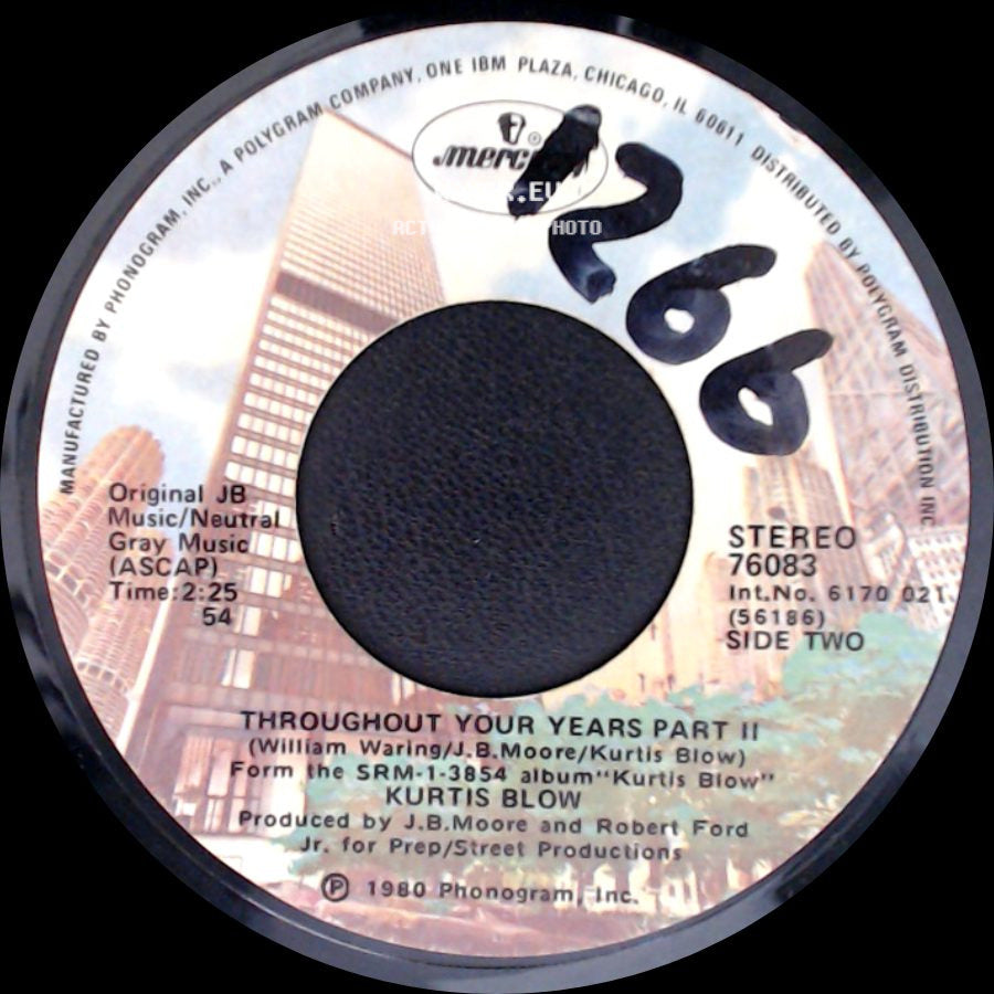 Kurtis Blow - Throughout Your Years Part I / Throughout Your Years Part Ii side B