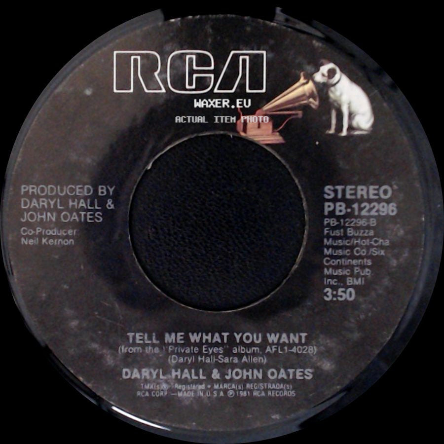 Daryl Hall & John Oates - Private Eyes / Tell Me What You Want side B