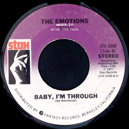 The Emotions - Shouting Out Love / Baby, I'm Through side B