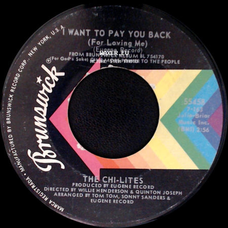 The Chi-Lites - Love Uprising / I Want To Pay You Back (For Loving Me) side B