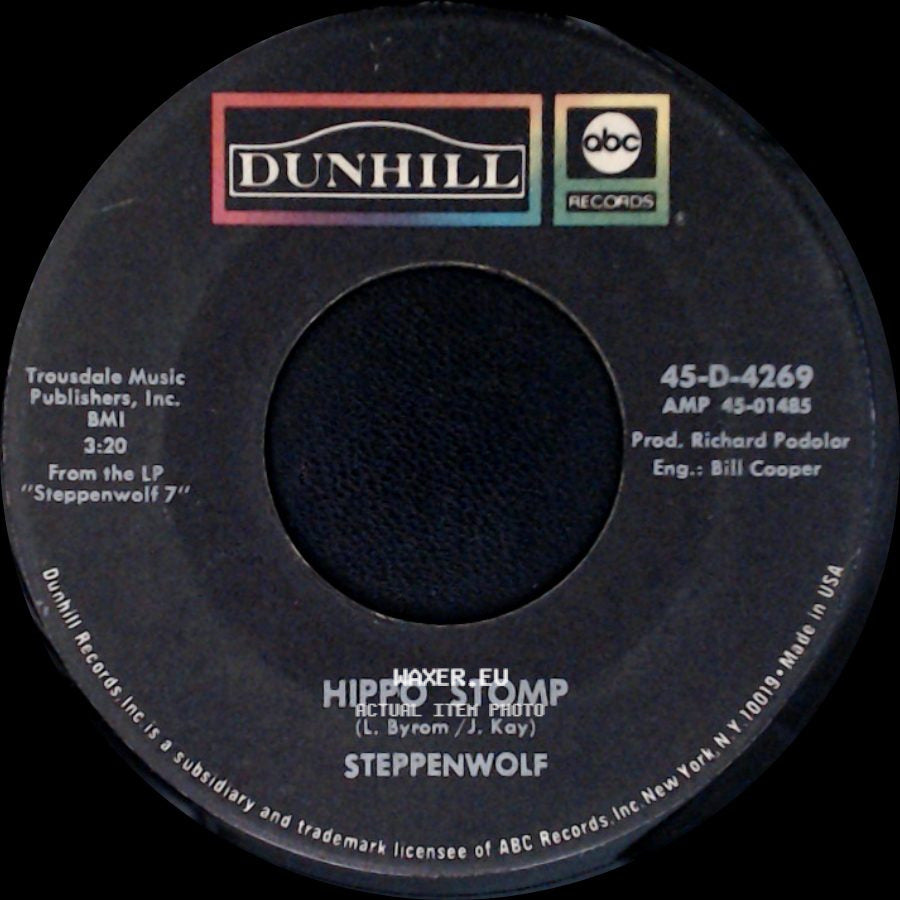 Steppenwolf - Hippo Stomp / Snow Blind Friend side A