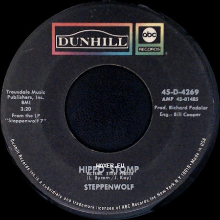 Steppenwolf - Hippo Stomp / Snow Blind Friend side A
