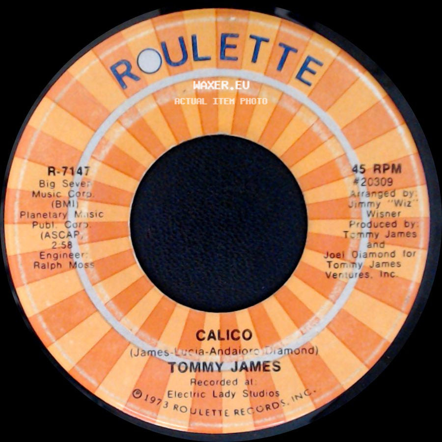 Tommy James - Calico / Hey, My Lady side A
