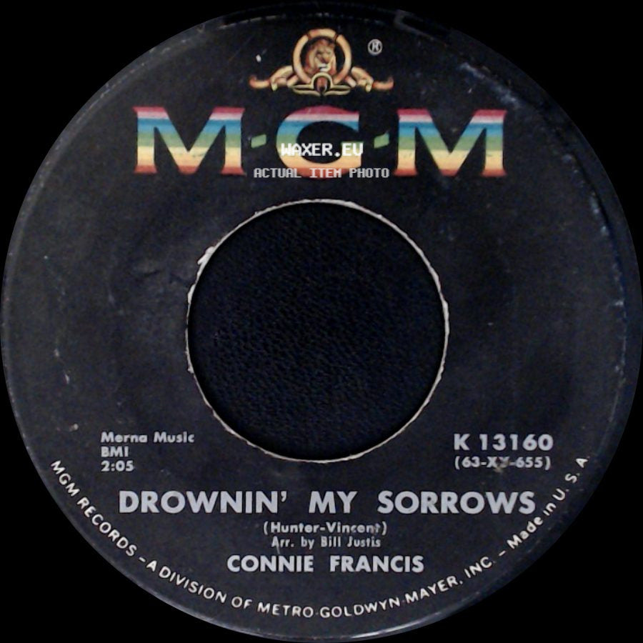 Connie Francis - Drownin' My Sorrows / Mala Femmena side A