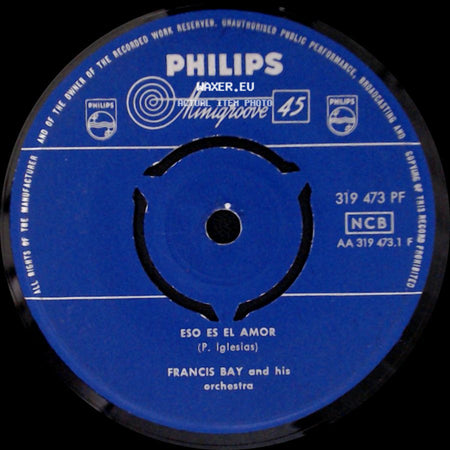 Francis Bay And His Orchestra - Eso Es El Amor / A La Salud side A