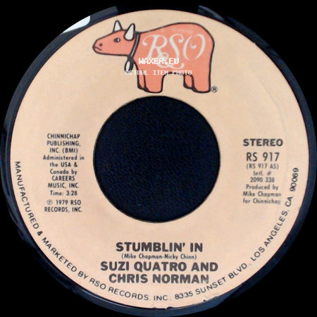Suzi Quatro And Chris Norman - A Stranger To Paradise / Stumblin' In side B