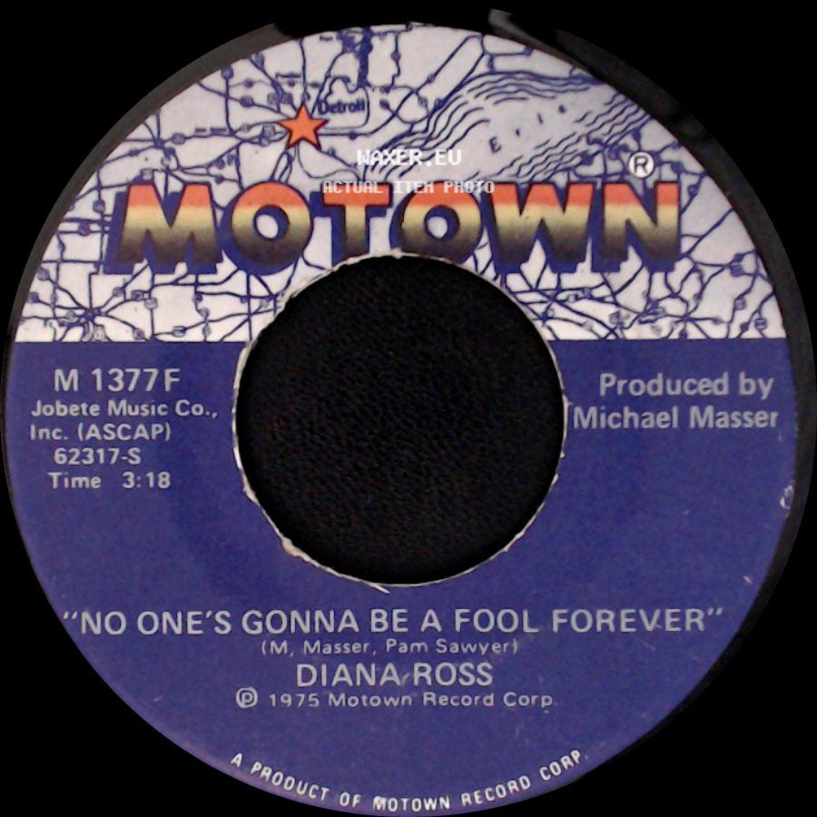 Diana Ross - Theme From Mahogany (Do You Know Where You're Going To) / No One's Gonna Be A Fool Forever side B