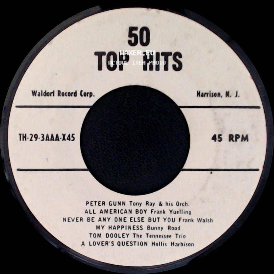 Unknown Artist - Don't Take Your Guns To Town; The Lonely One; Children's Marching Song; Smoke Gets In Your Eyes; All Of A Sudden (My Heart Sings); With The Wind & The Rain In Your Hair / Unknown Title B side B