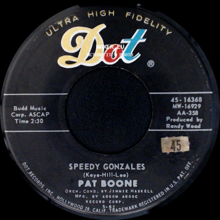 Pat Boone - Speedy Gonzales / The Locket side A