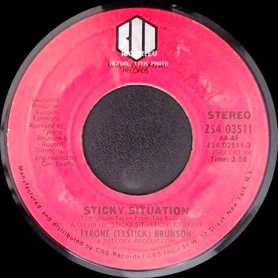 Tyrone (Tystick) Brunson - Sticky Situation (Instrumental) / Sticky Situation side B