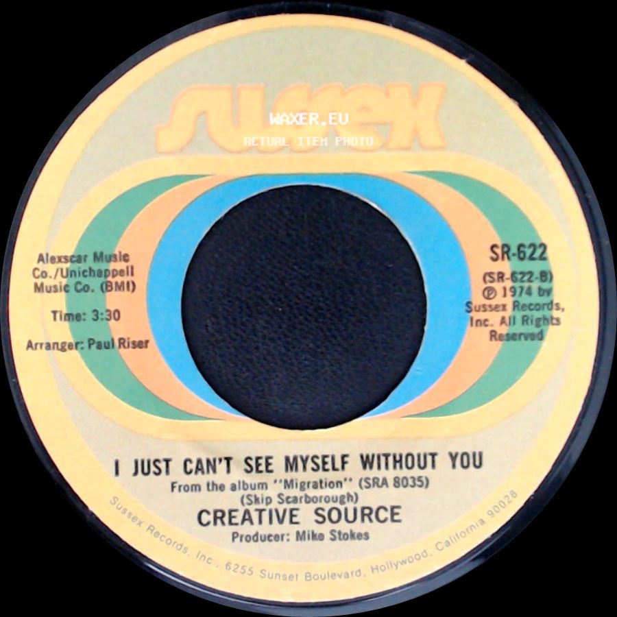 Creative Source - Keep On Movin' / I Just Can't See Myself Without You side B