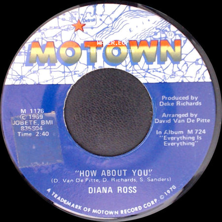 Diana Ross - Remember Me / How About You side B