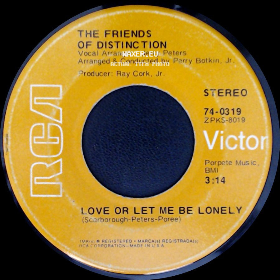 The Friends' Of Distinction - Love Or Let Me Be Lonely / This Generation side A