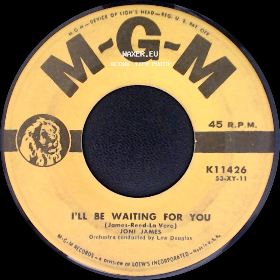 Joni James - I'll Be Waiting For You / Your Cheatin' Heart side A