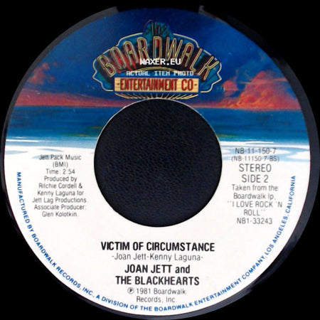 Joan Jett And The Blackhearts - Do You Wanna Touch Me (Oh Yeah) / Victim Of Circumstance side B