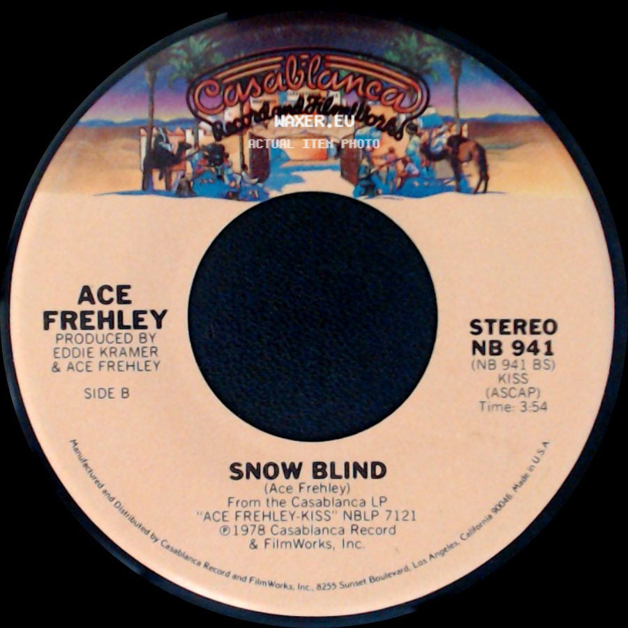 Ace Frehley - New York Groove / Snow Blind side B