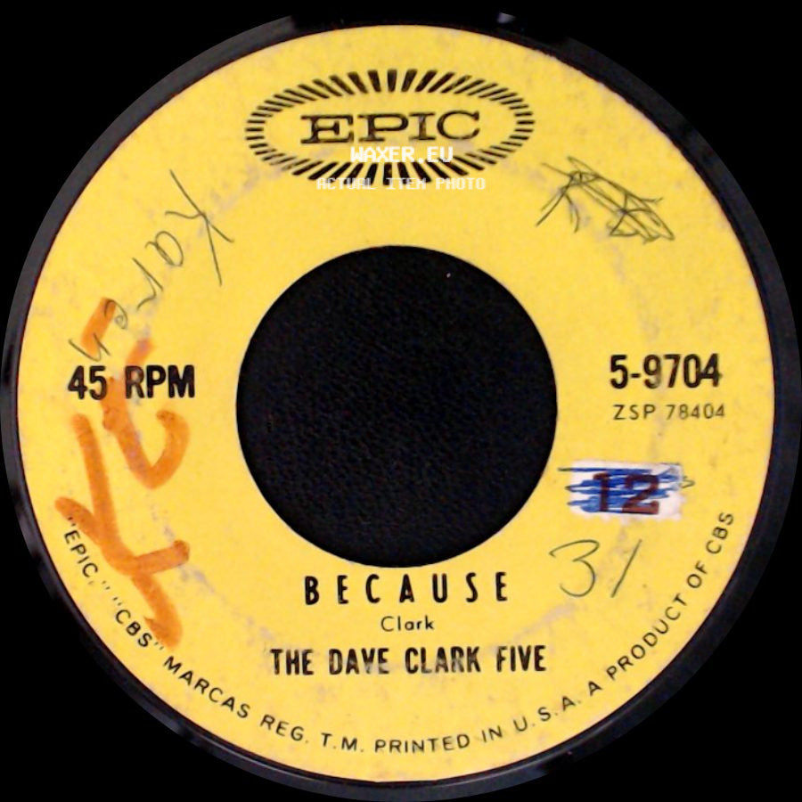 The Dave Clark Five - Because / Theme Without A Name side A