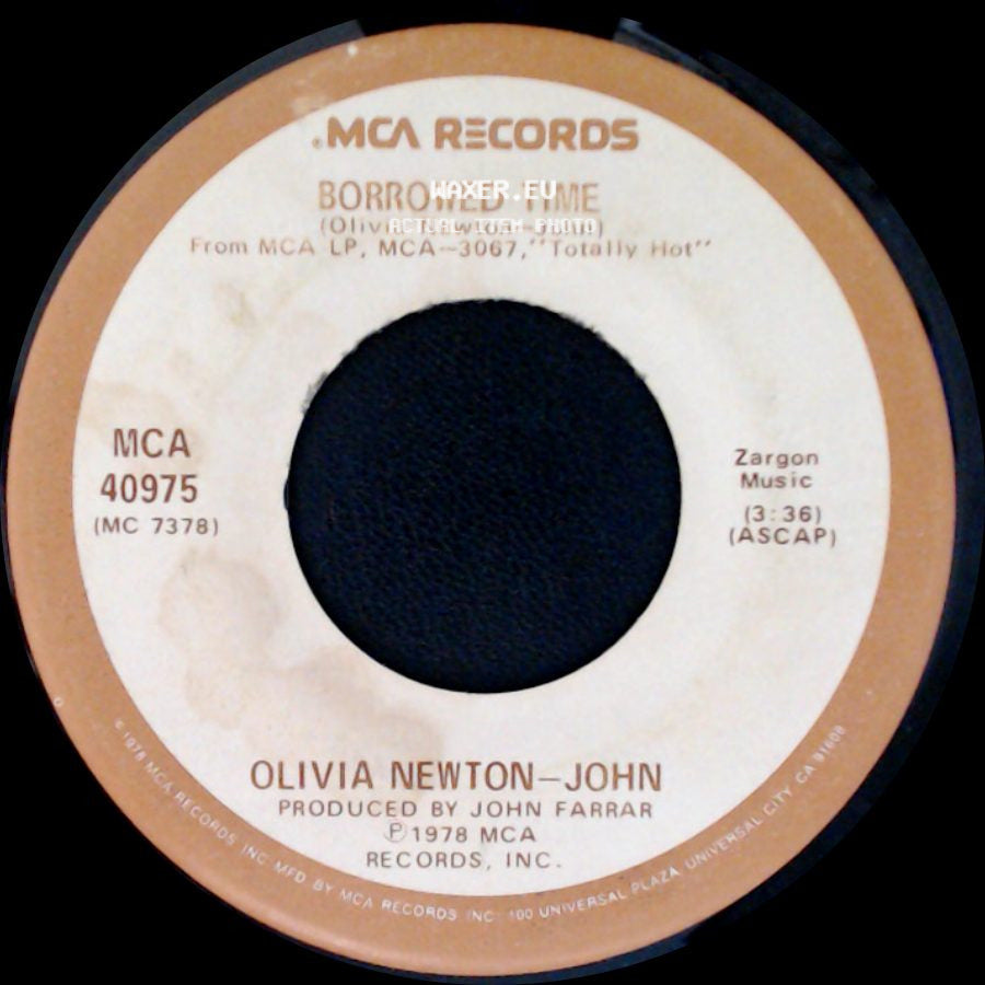 Olivia Newton-John - A Little More Love / Borrowed Time side B