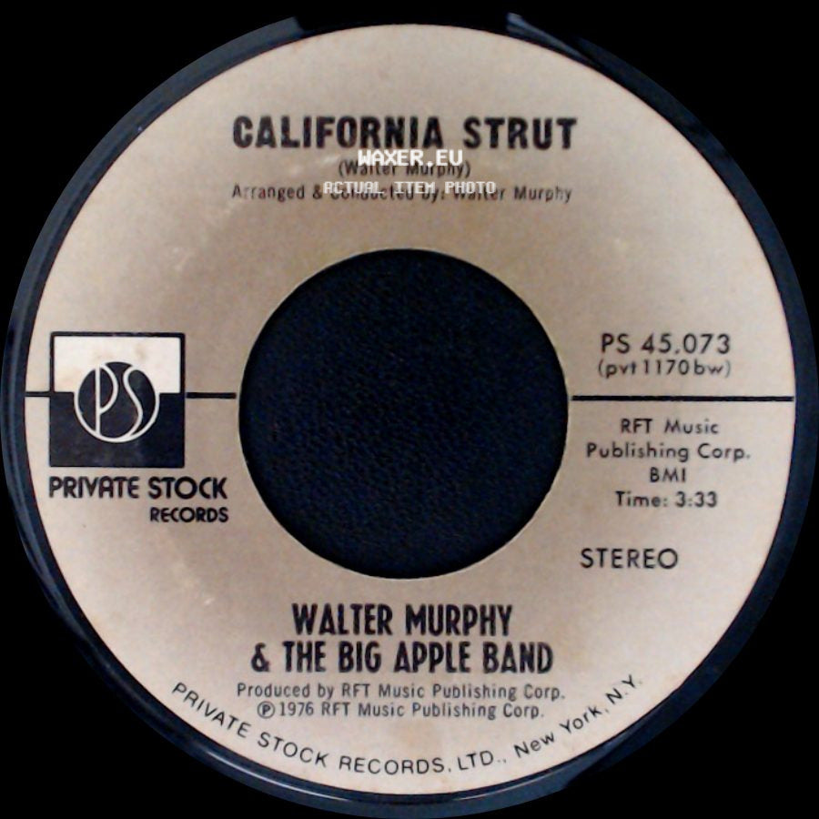 Walter Murphy & The Big Apple Band - California Strut / A Fifth Of Beethoven side A