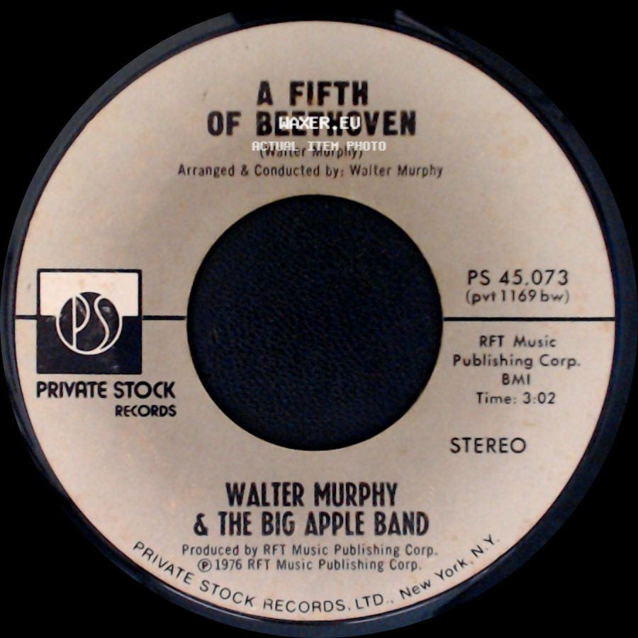 Walter Murphy & The Big Apple Band - California Strut / A Fifth Of Beethoven side B