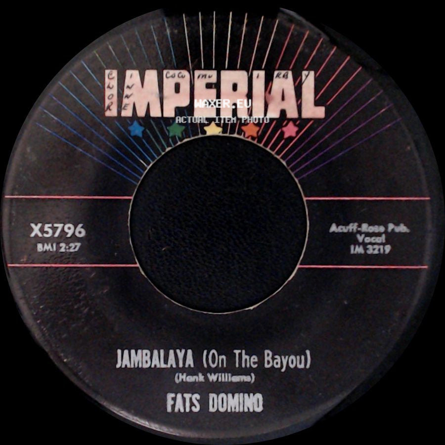 Fats Domino - Jambalaya (On The Bayou) / I Hear You Knocking side A